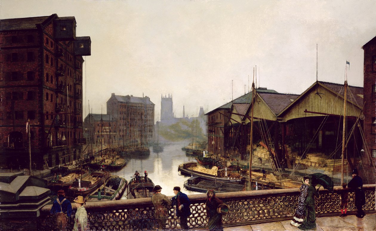 Leeds híd alkotó: John Atkinson Grimshaw