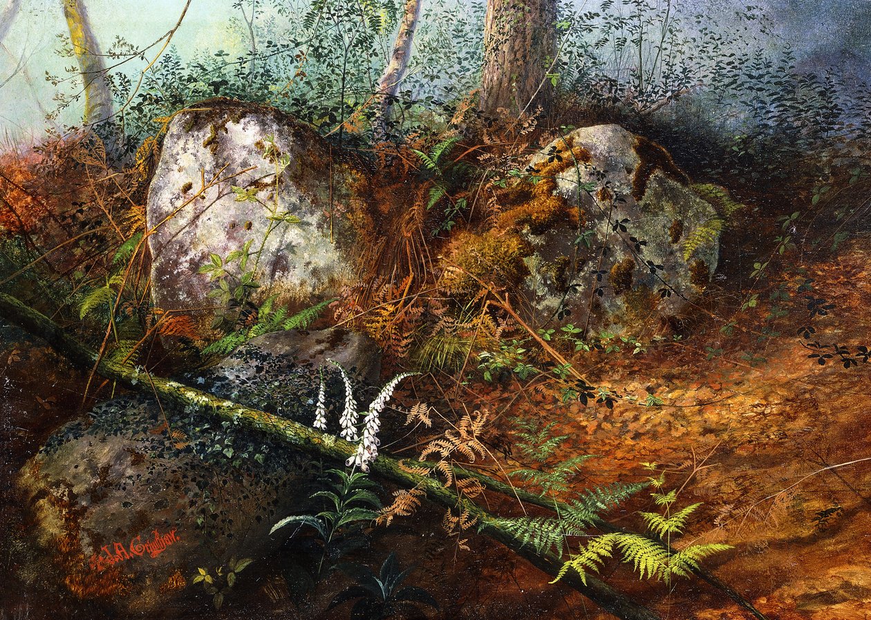 Newlay Wood, 1861 alkotó: John Atkinson Grimshaw