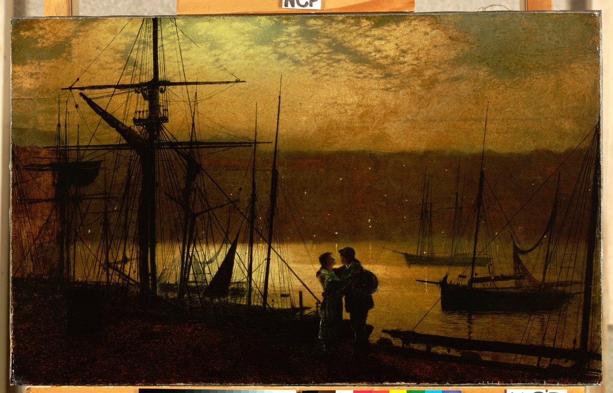 Outward Bound – Whitby képe, 1887 alkotó: John Atkinson Grimshaw