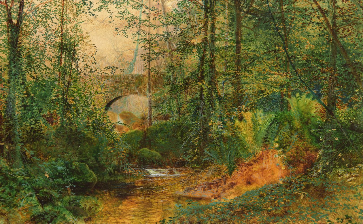 Folyói táj alkotó: John Atkinson Grimshaw