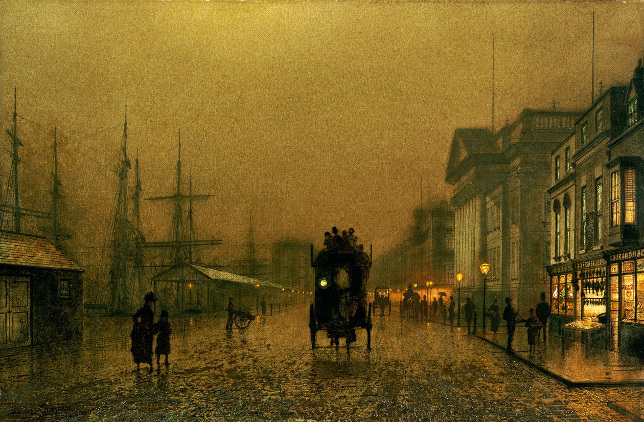 Salthouse Dock, Liverpool alkotó: John Atkinson Grimshaw