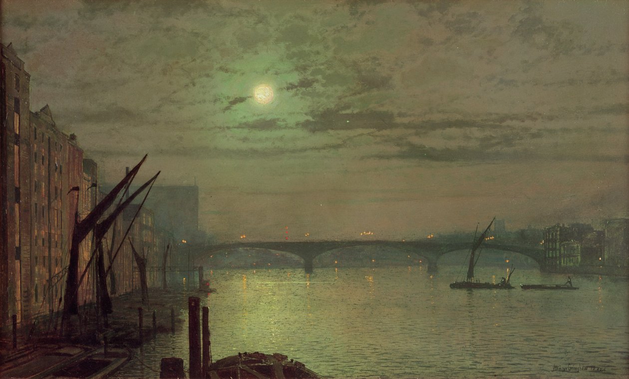 Southwark híd, 1882 alkotó: John Atkinson Grimshaw