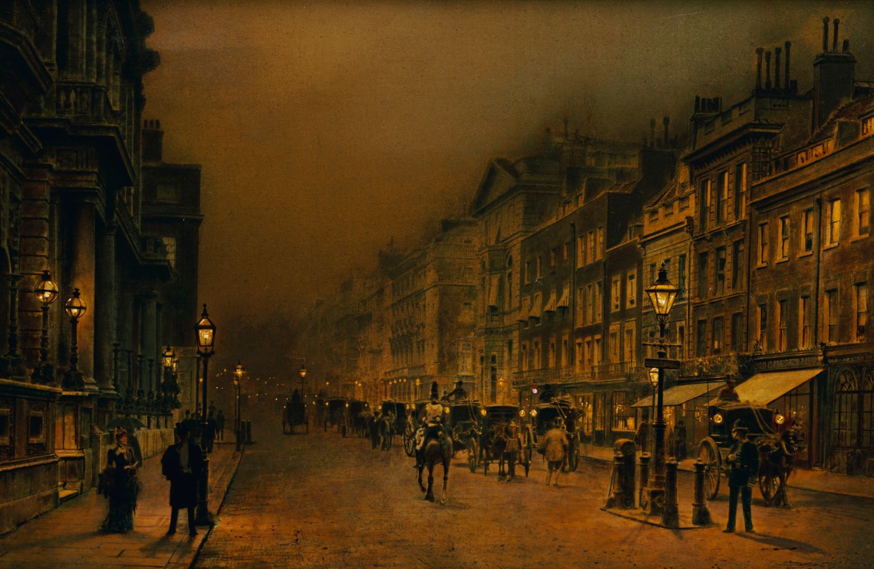 St. James Street alkotó: John Atkinson Grimshaw
