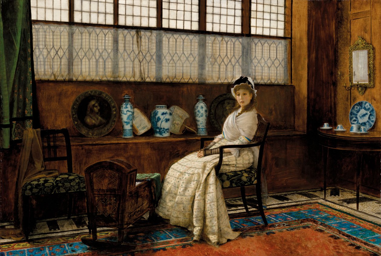 The Cradle Song by John Atkinson Grimshaw, 1878 alkotó: John Atkinson Grimshaw