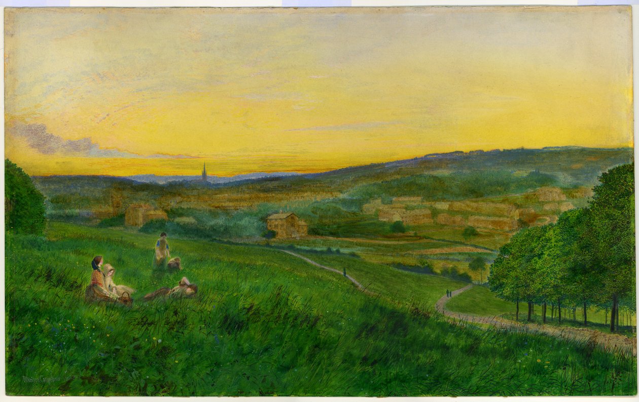 Kilátás a Woodhouse Ridge-ről (olaj, vászon) alkotó: John Atkinson Grimshaw