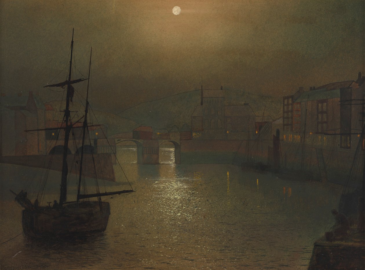 Whitby alkotó: John Atkinson Grimshaw