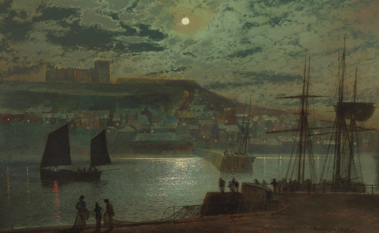 Whitby kikötője alkotó: John Atkinson Grimshaw