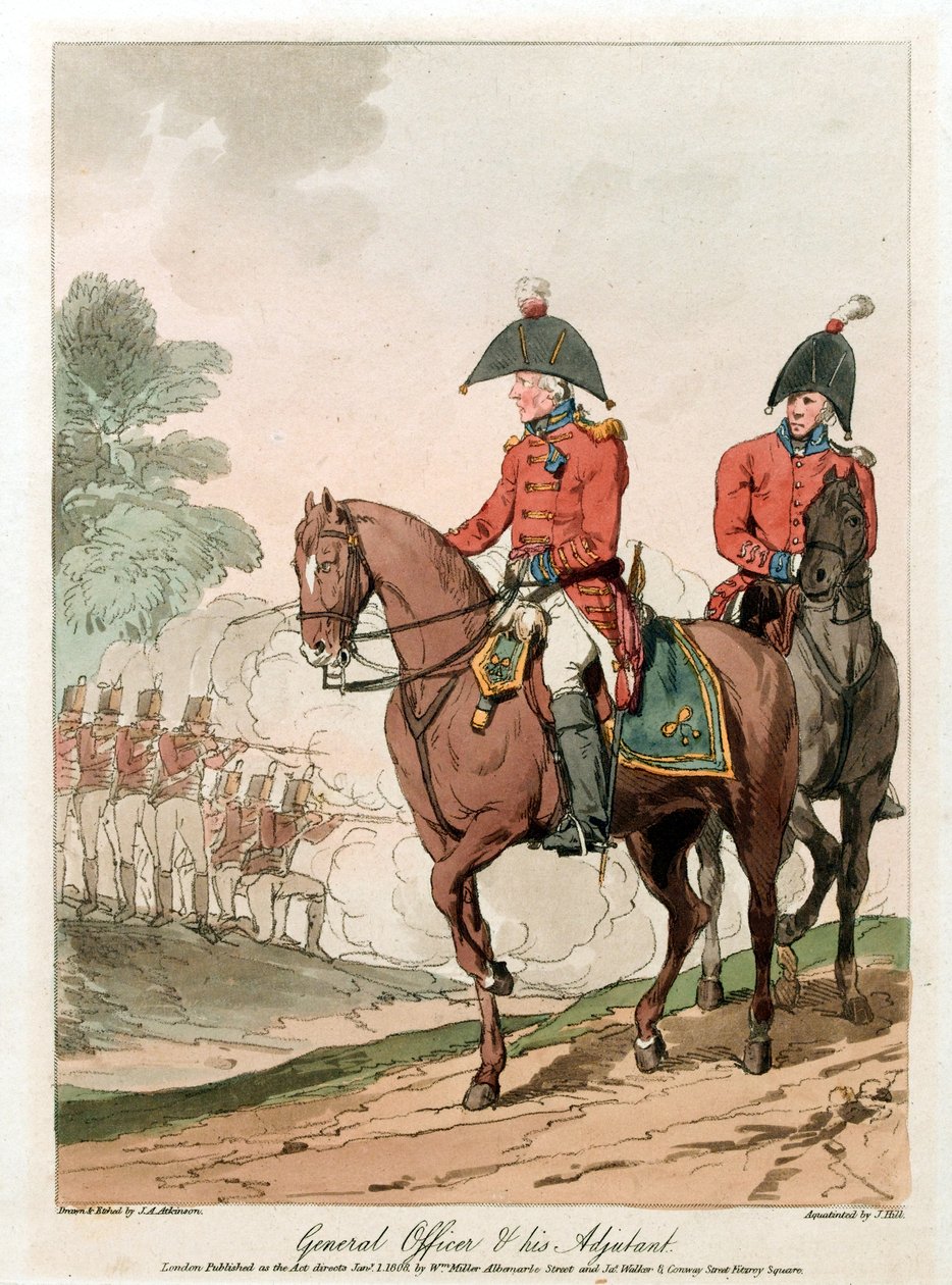 Tábornok és adjutánsa alkotó: John Augustus (after) Atkinson