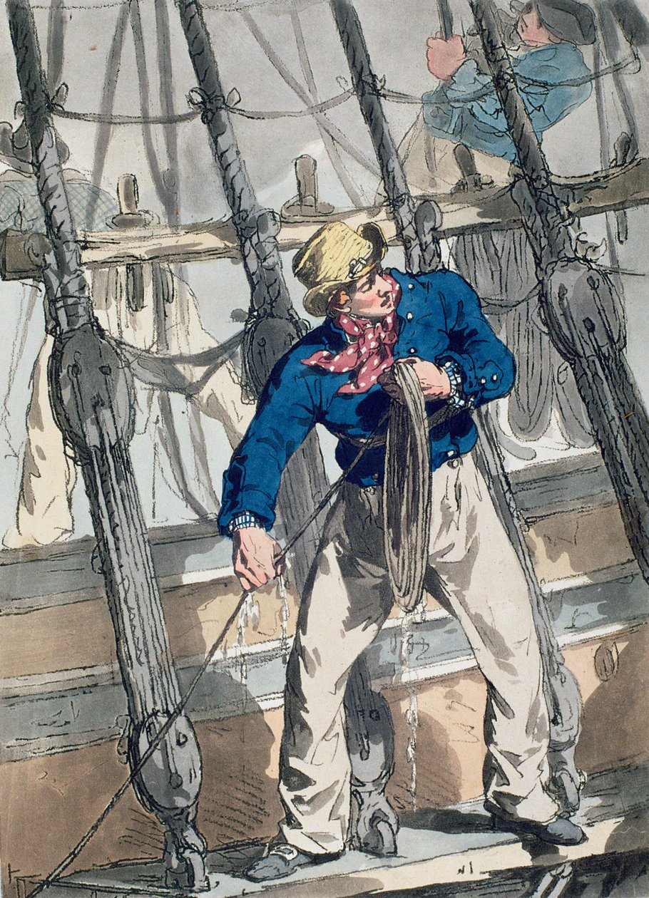 A művész által metszett „Nagy-Britannia jelmeze” ólom felhúzása, kocsma. William Miller és James Walker, 1807 (színes rézkarc) alkotó: John Augustus Atkinson
