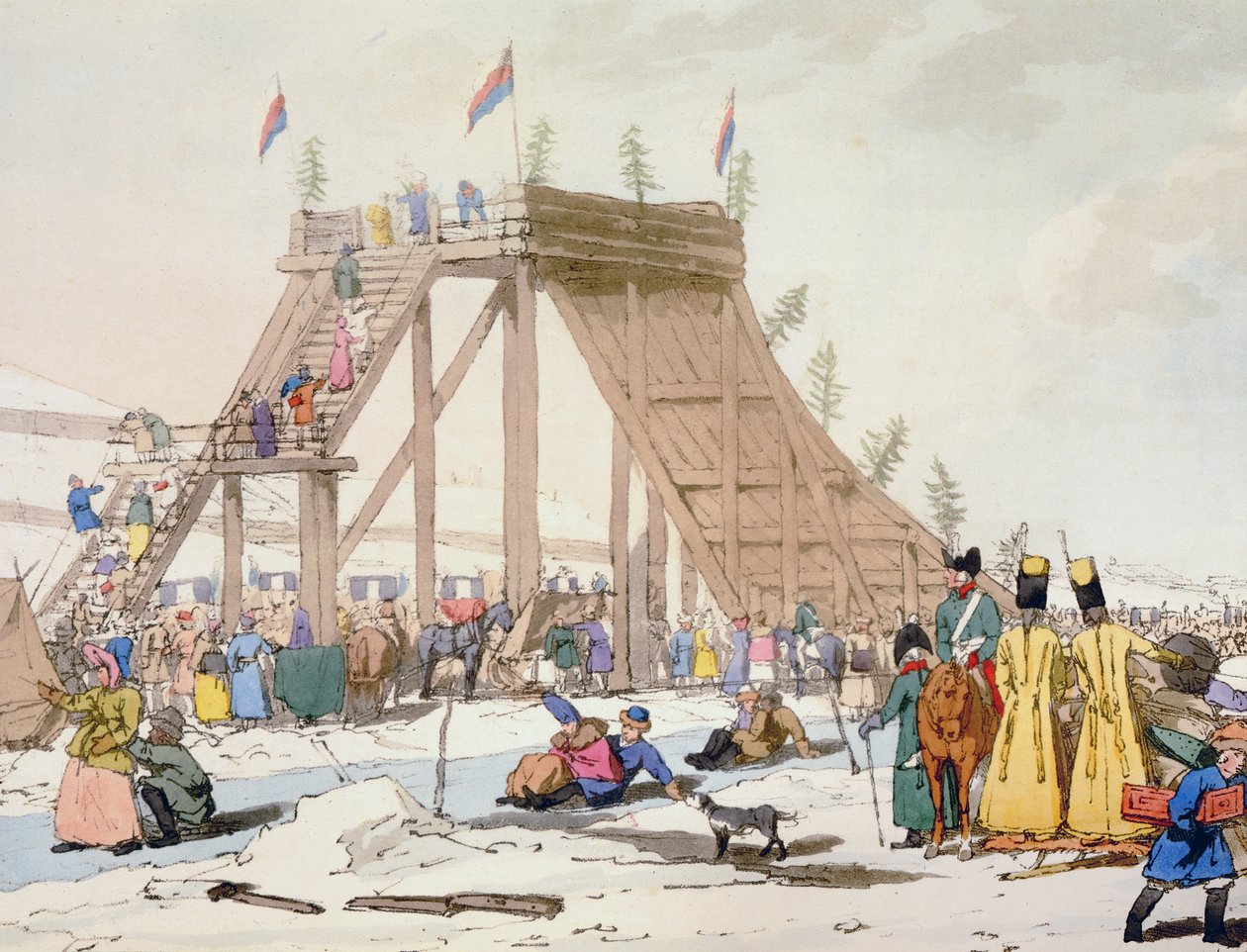 A művész által metszett Jéghegy 1804-ben jelent meg alkotó: John Augustus Atkinson