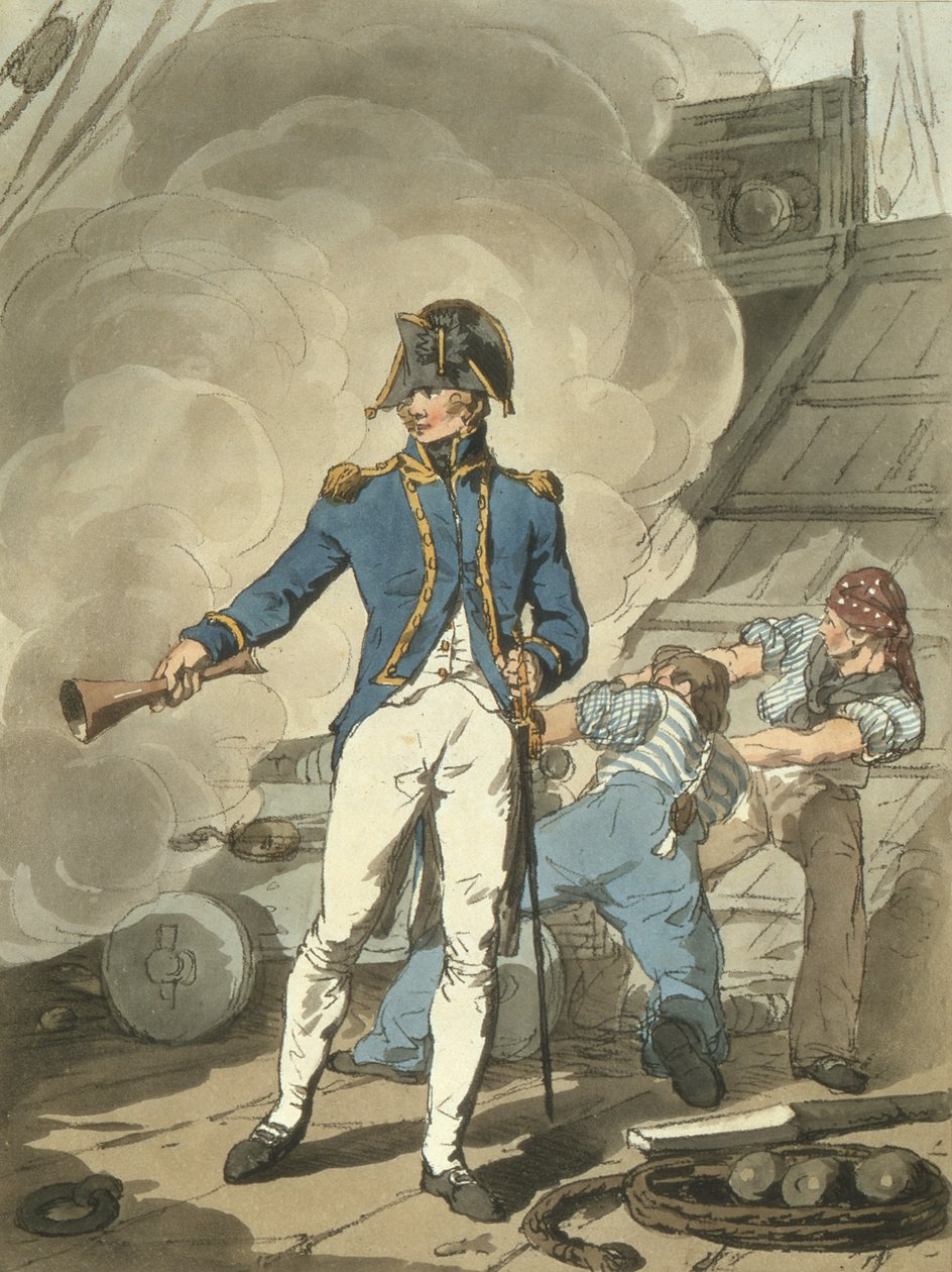 Postakapitány a Costume of Great Britain-ből, a művész által metszett, kocsma. William Millar és James Walker, 1807 (színes rézkarc) alkotó: John Augustus Atkinson