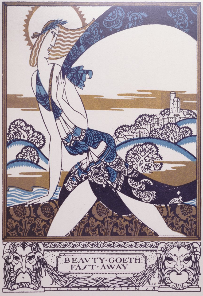 A "Beauty Goeth Fast Away" az "Everyman"-ből, a Chapman & Hall kiadása alkotó: John Austen