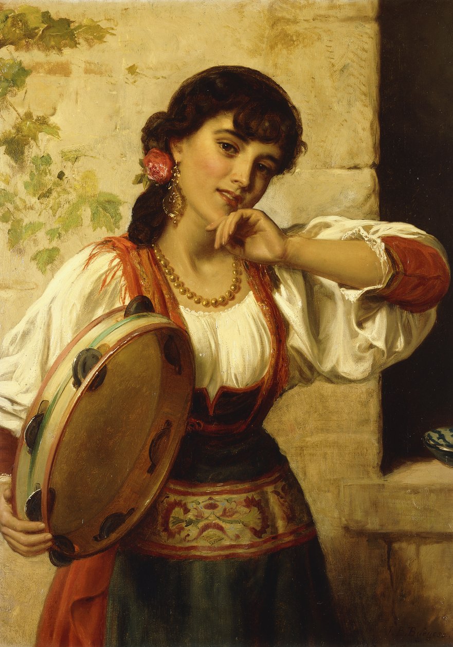 Egy neopolita táncos, alkotó: John Bagnold Burgess