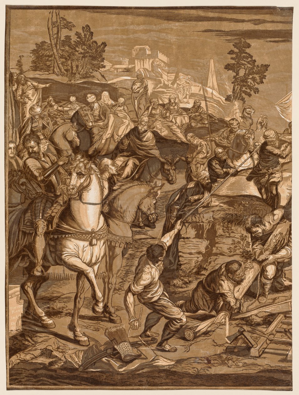 Keresztre feszítés, 1741. alkotó: John Baptist Jackson