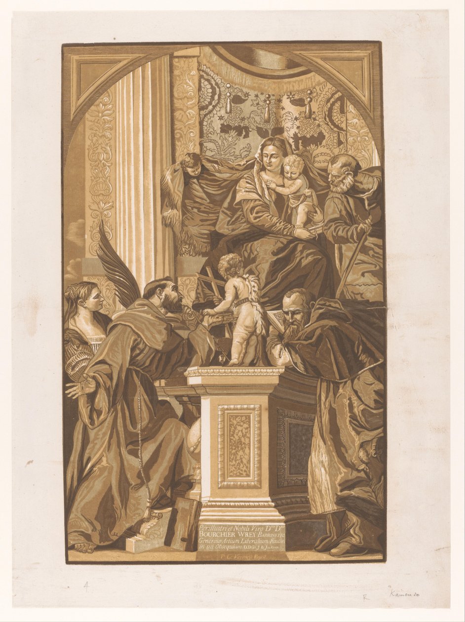 Szent Család Velencei mesterek műalkotásai (sorozat címe) Opera selectiora (sorozat címe) alkotó: John Baptist Jackson