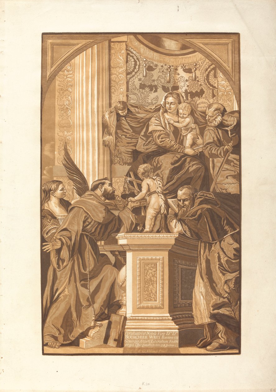 Szent Család és Négy Szent alkotó: John Baptist Jackson