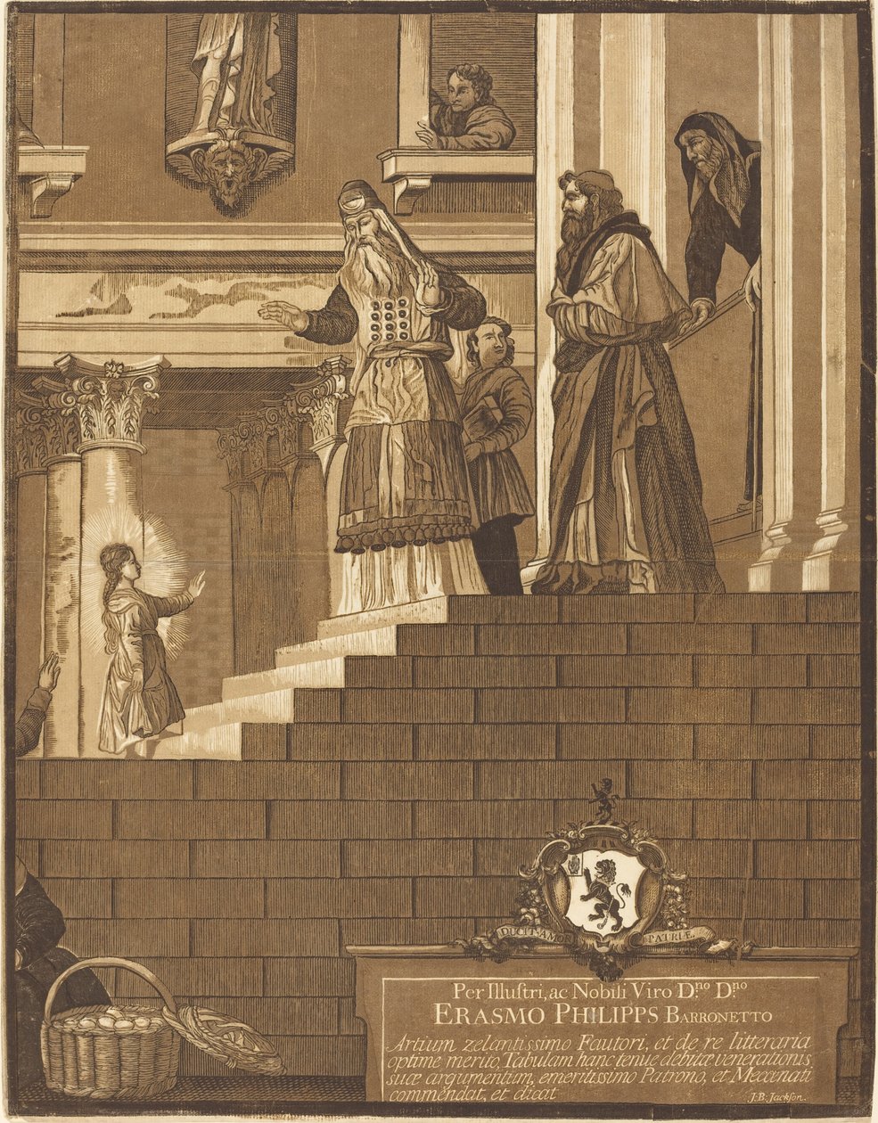 Szűzanya bemutatása a templomban alkotó: John Baptist Jackson