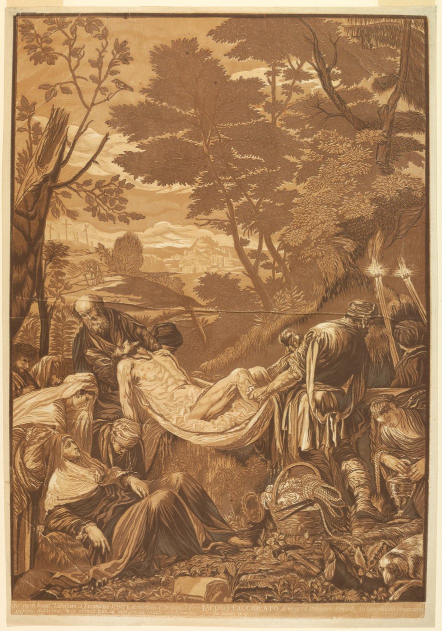 A síremlék Jacopo Bassano után alkotó: John Baptist Jackson