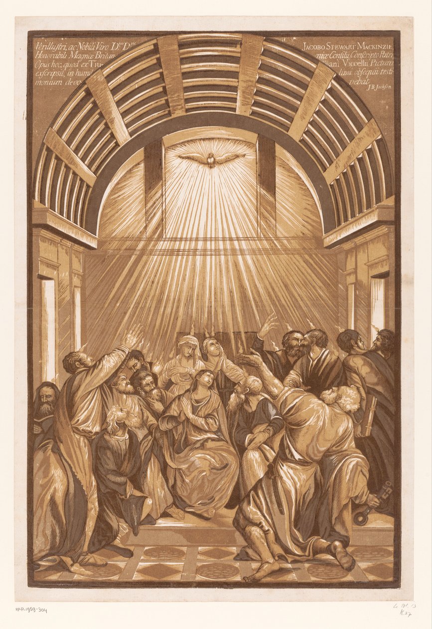 A Szentlélek kiáradása Velencei mesterek műalkotásai (sorozat címe) Operaválasztó (sorozat címe) alkotó: John Baptist Jackson