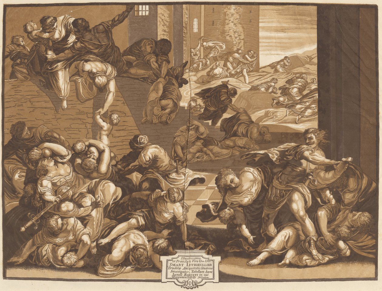 Az ártatlanok mészárlása alkotó: John Baptist Jackson, after Jacopo Tintoretto