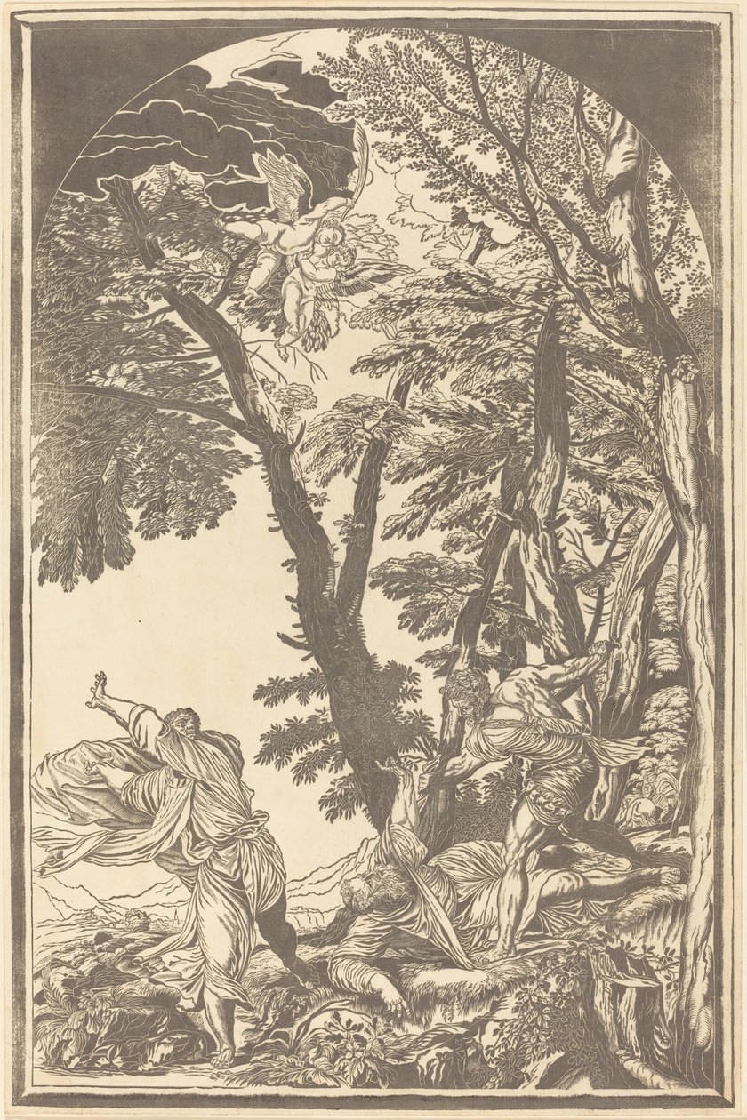 Szent Péter vértanú halála alkotó: John Baptist Jackson after Titian
