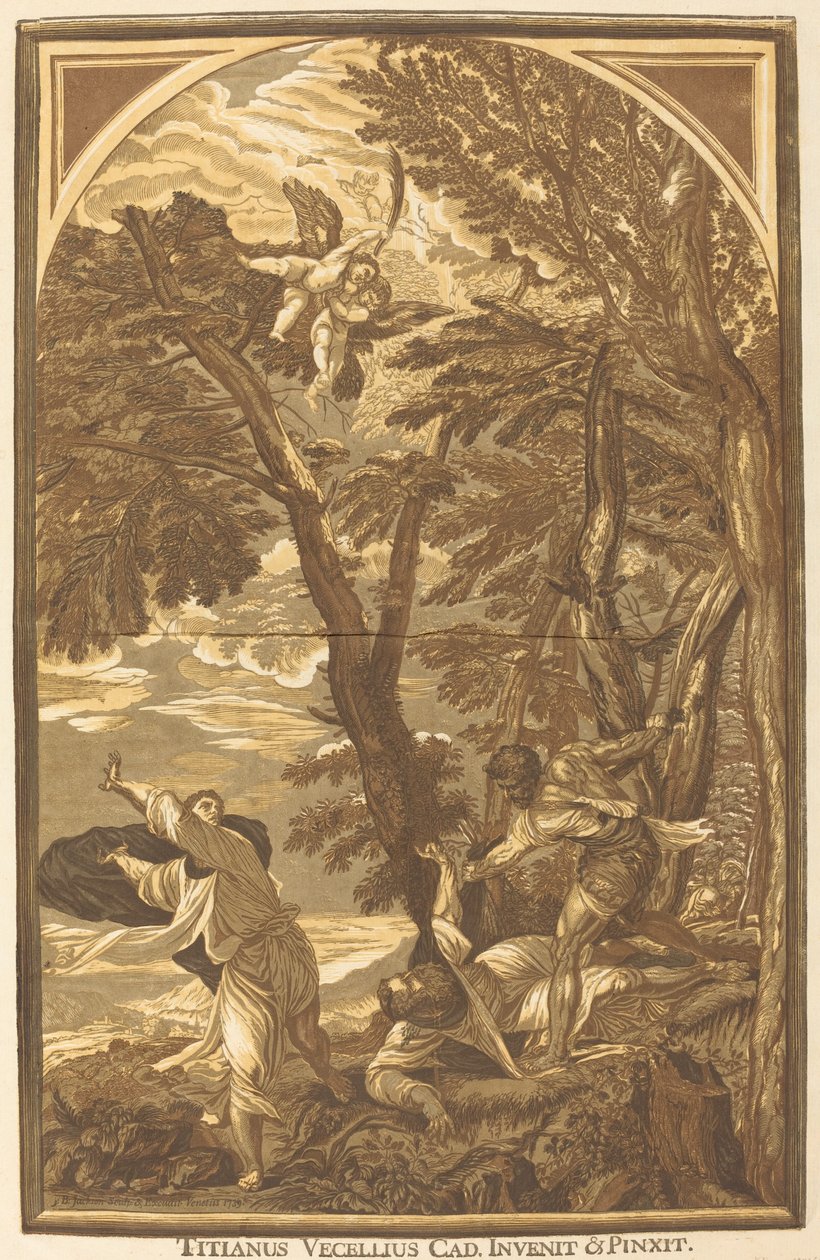 Szent Péter vértanú halála alkotó: John Baptist Jackson after Titian