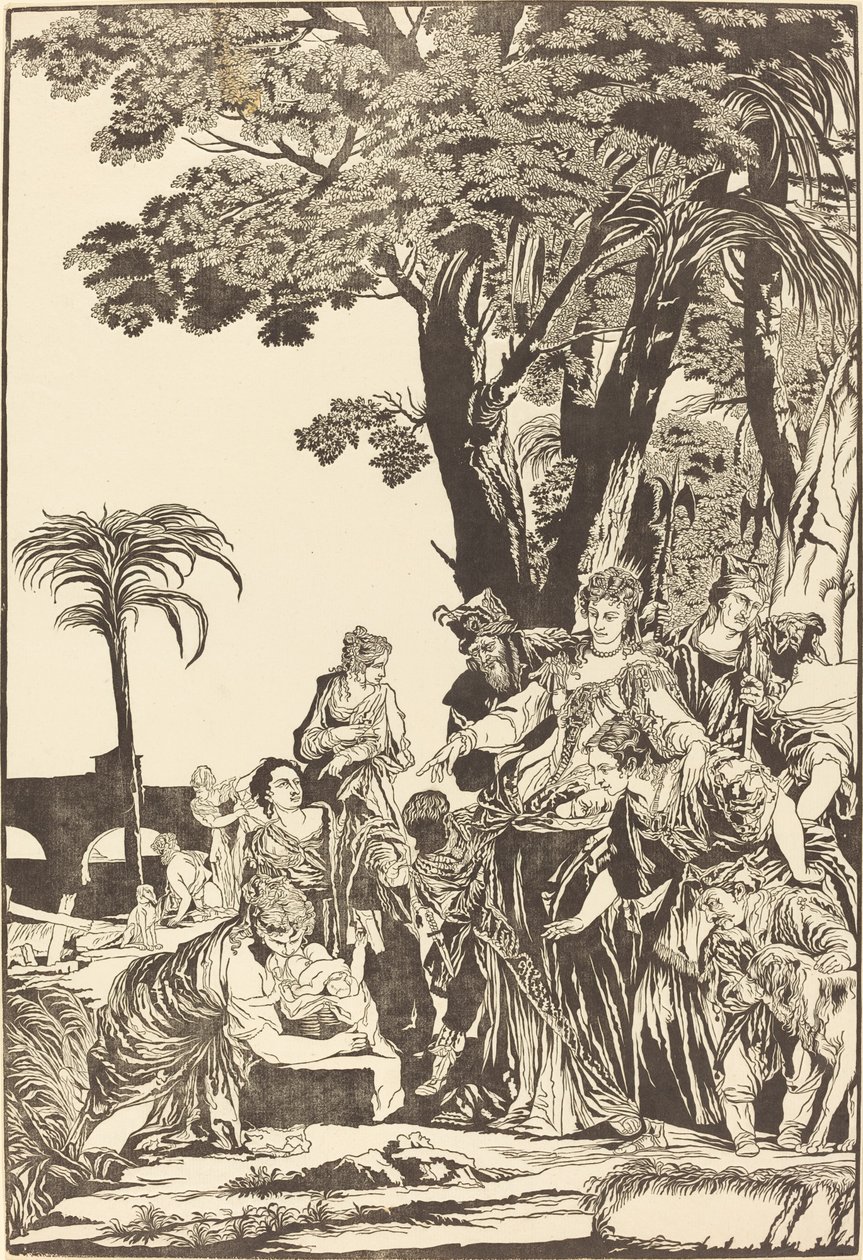 Mózes megtalálása alkotó: John Baptist Jackson after Veronese