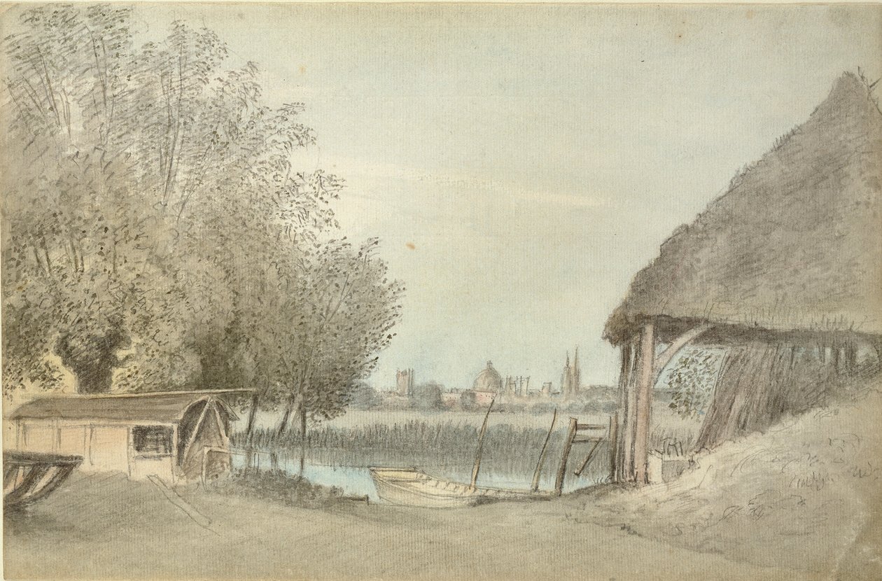 Ferry Hinksey, Oxford közelében, 1789. június 15 alkotó: John Baptist Malchair