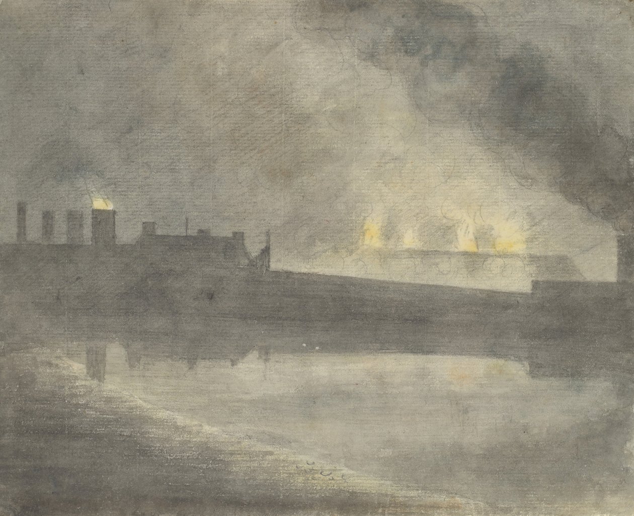 Öntöde a Canonnál, 1792. alkotó: John Baptist Malchair