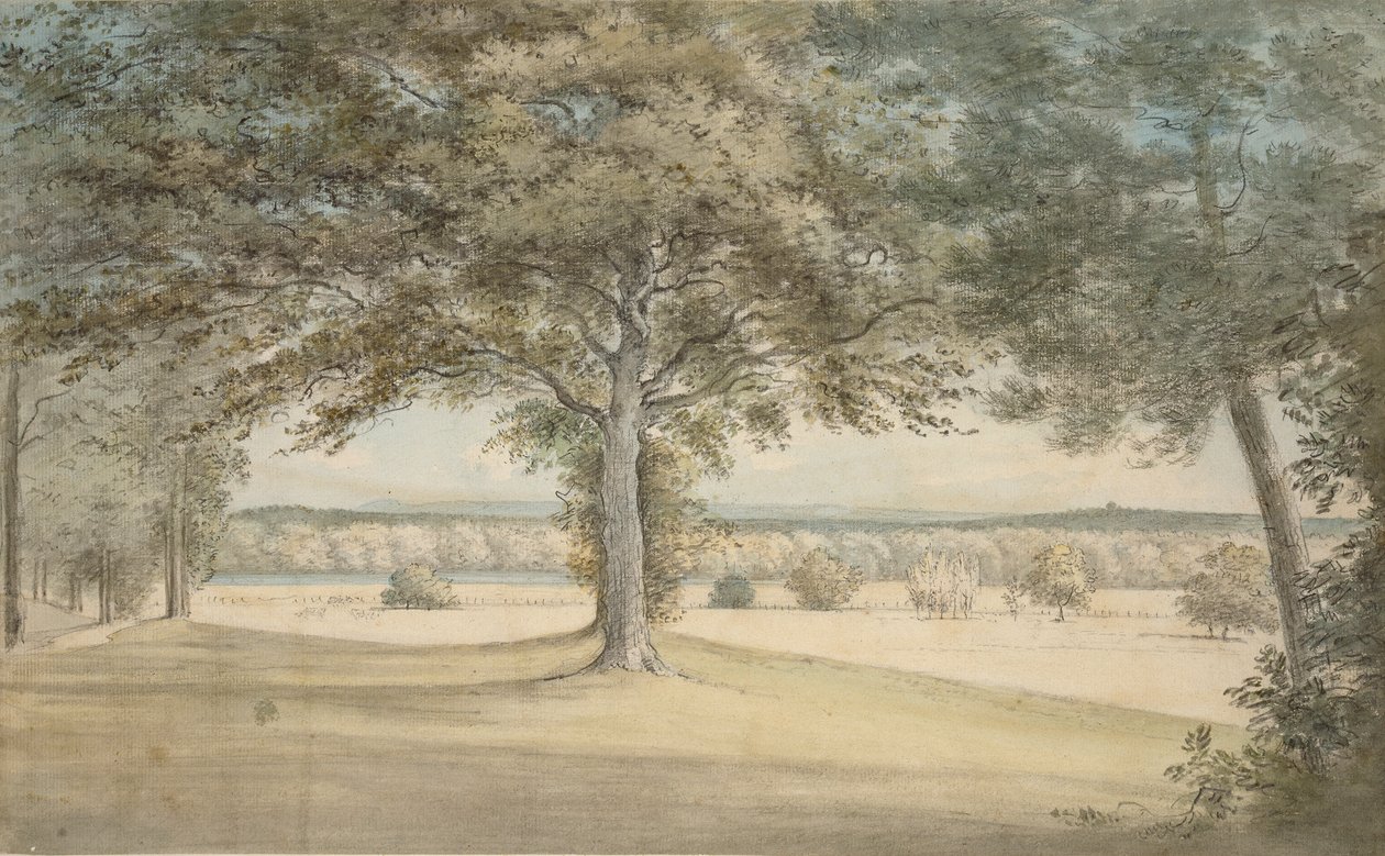 Kirtlington Park, 1783. október 9 alkotó: John Baptist Malchair