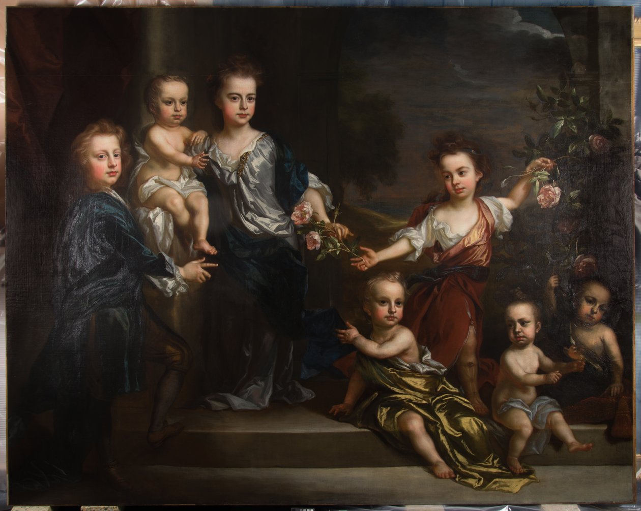 Charles Seymour, Somerset 6. hercegének hét gyermekének portréja. alkotó: John Baptiste Closterman