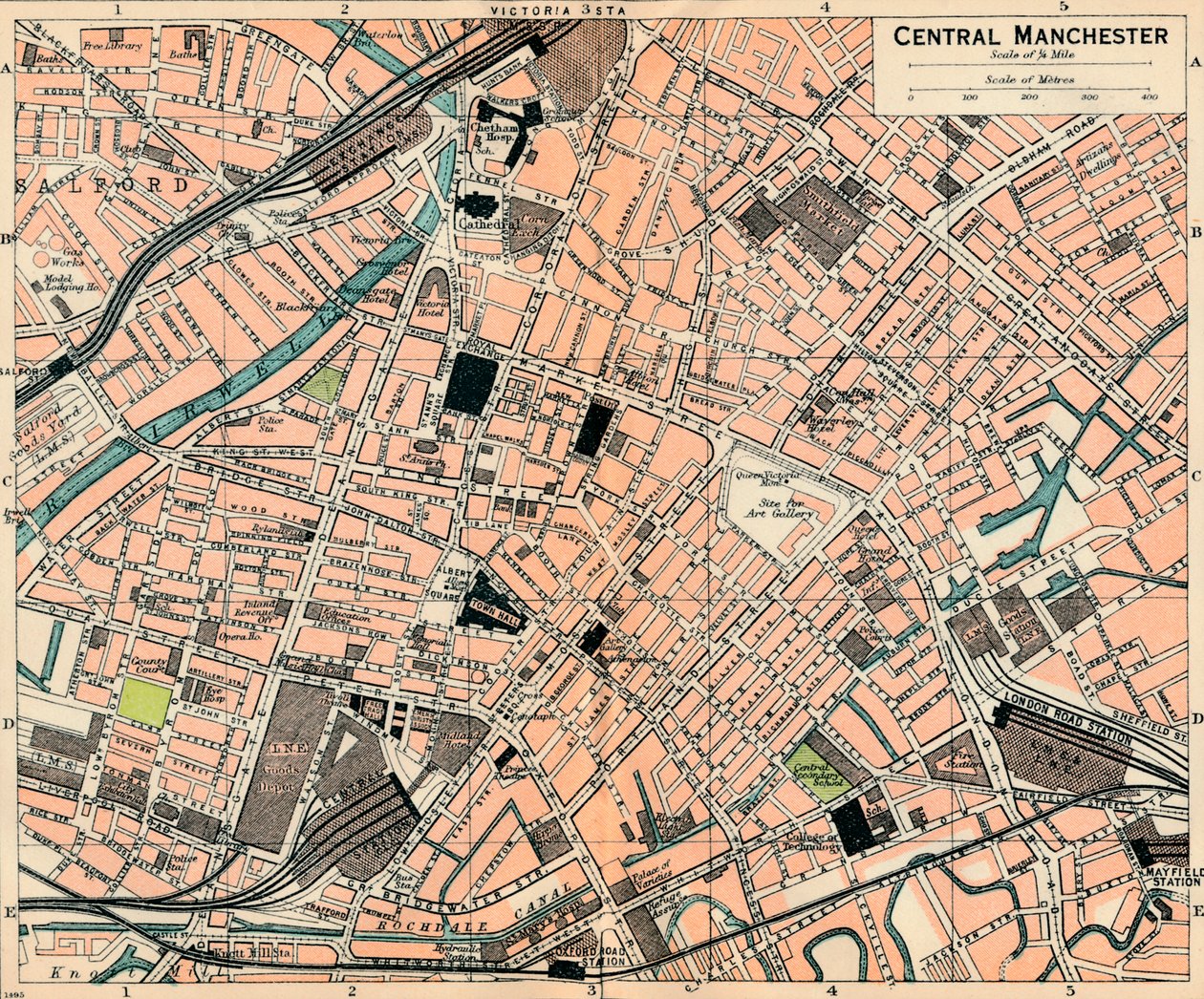 Manchester központja, XX. század alkotó: John Bartholomew