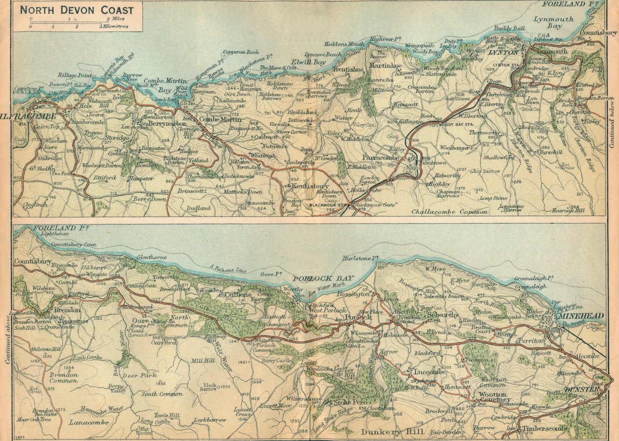 Észak-Devon-part, XX. század alkotó: John Bartholomew