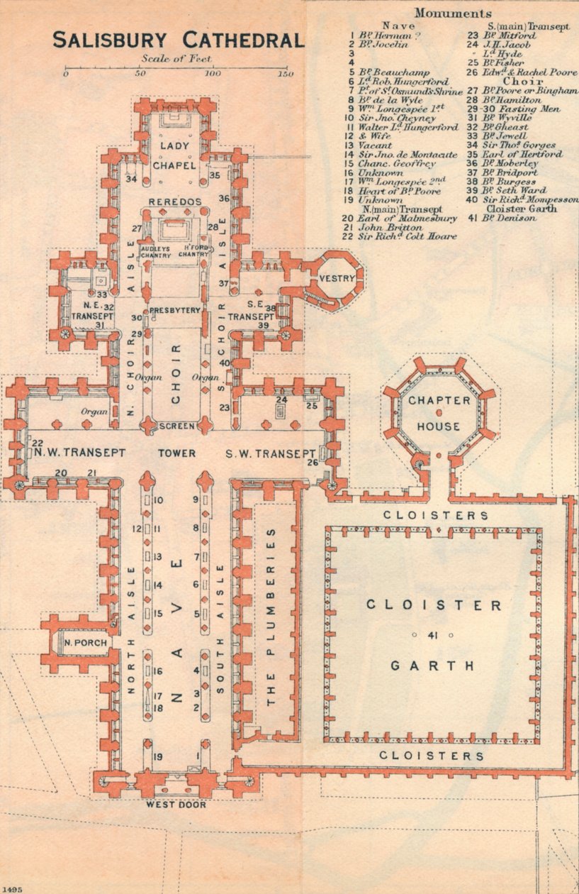 Salisbury katedrális, XX. század alkotó: John Bartholomew