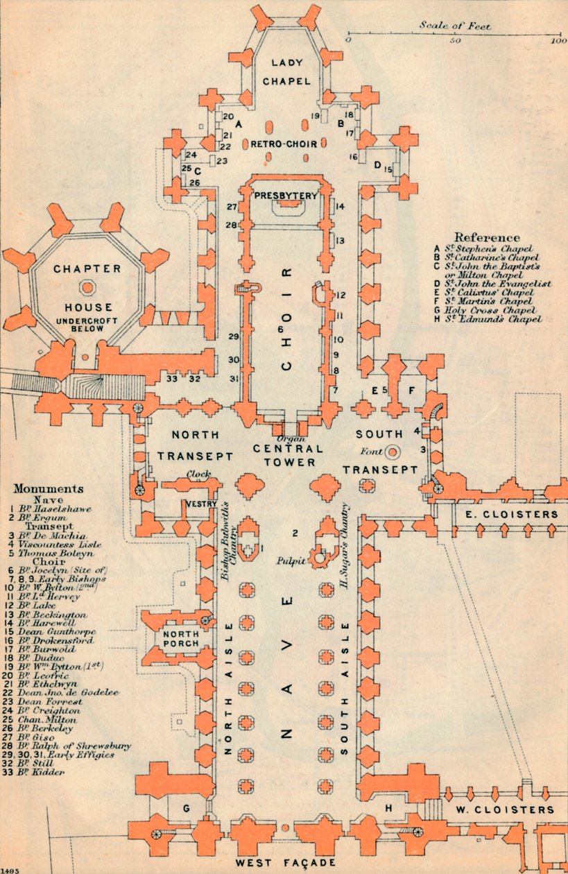 Wells-i székesegyház a XX. században alkotó: John Bartholomew
