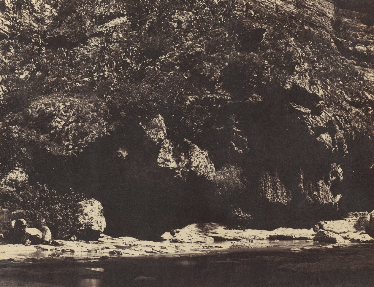 Bank of the Rhumel, Konstantin közelében, Algéria, kb. 1855-56. alkotó: John Beasley Greene