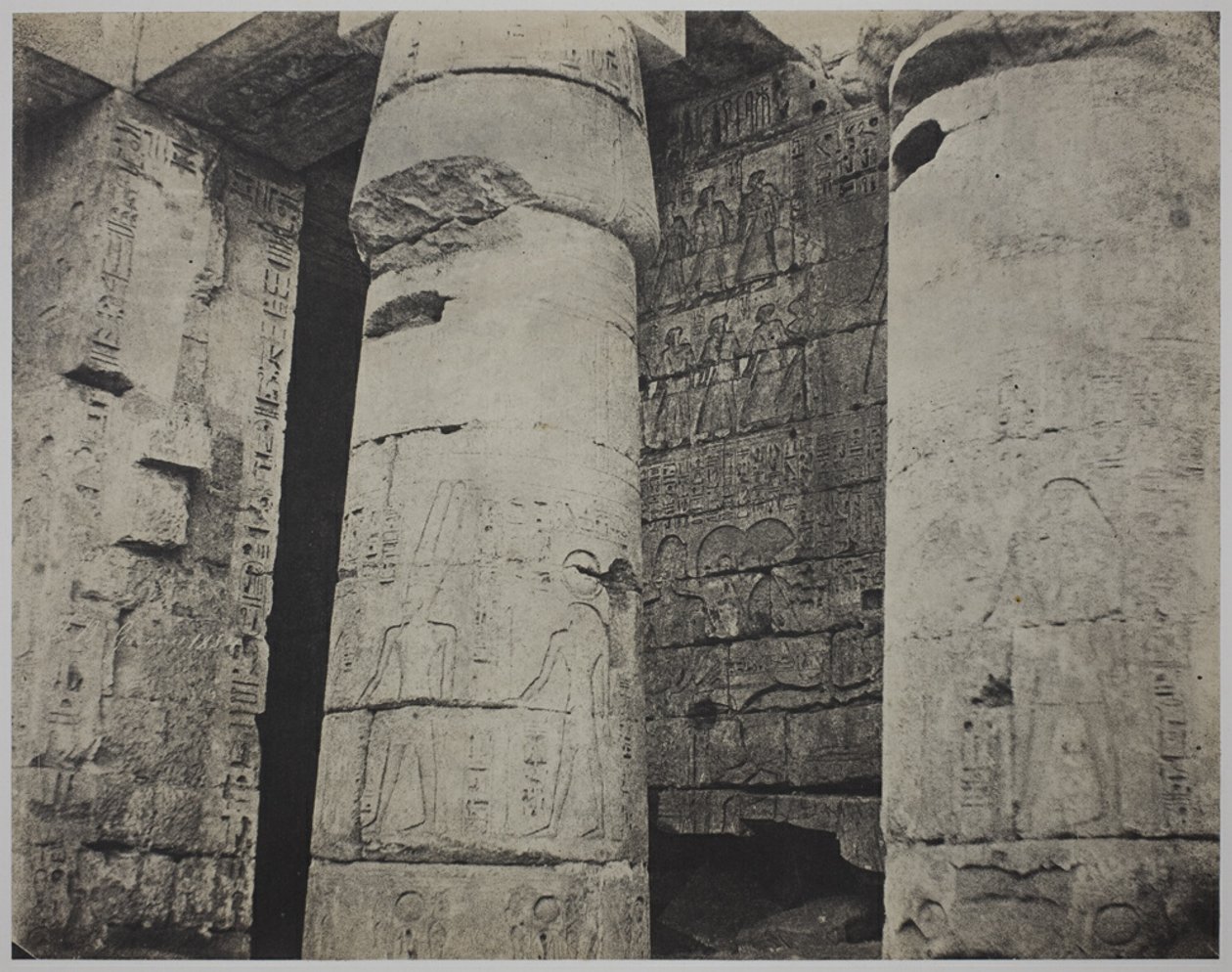 Medinet Habu, III. Ramszesz halotti temploma, bal oldali fal alkotó: John Beasley Greene