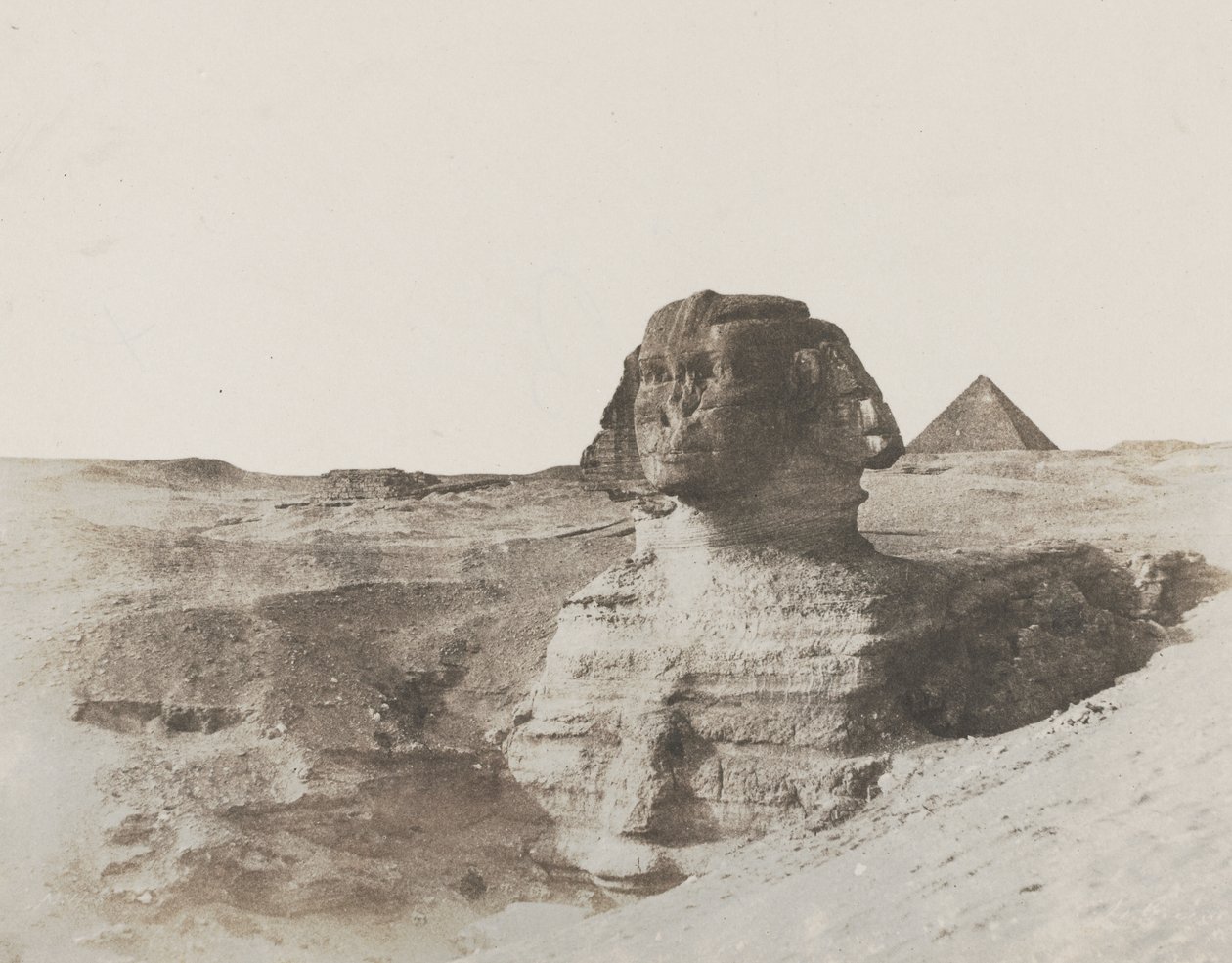 A szfinx, 1853 körül (sózott papírnyomat viaszpapírnegatívról) alkotó: John Beasley Greene