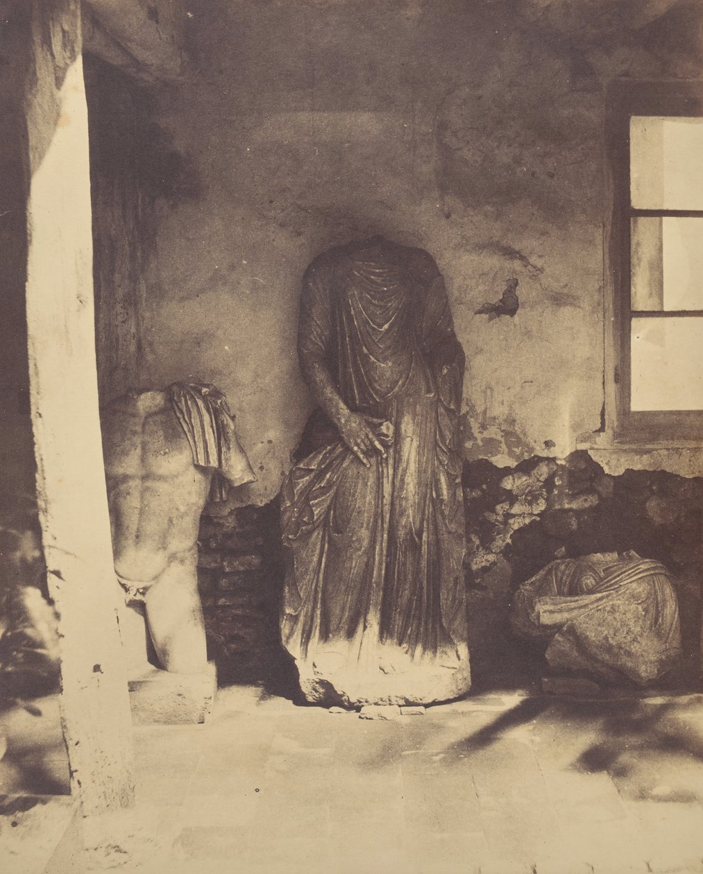 Untitled [Római szobrok, Cherchell Múzeum], 1856. alkotó: John Beasley Greene