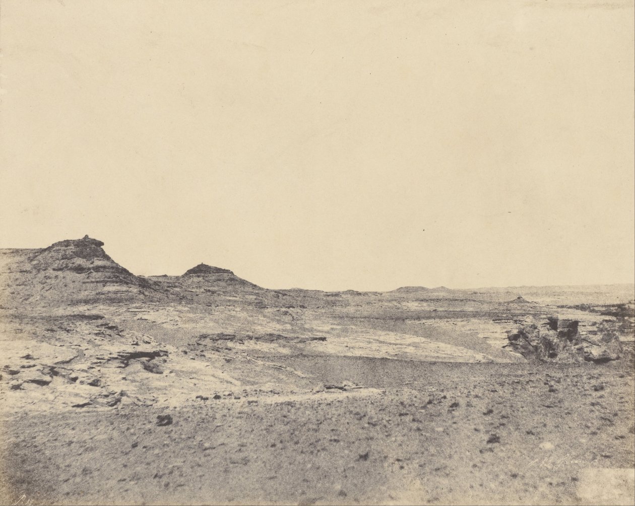Terepi vizsgálat Gebel Abousir közelében, 2. szürkehályog alkotó: John Beasly Greene