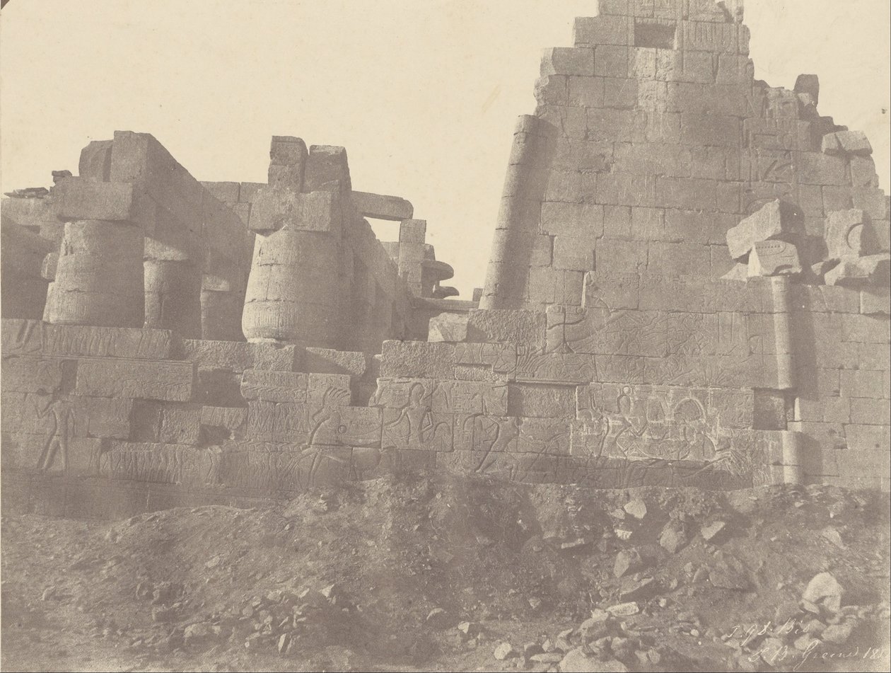 Karnac, Hypostyle Hall, Északi fal, külső homlokzat, N ° 1 bis alkotó: John Beasly Greene