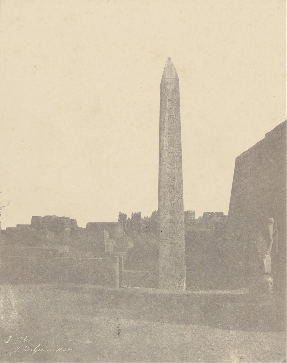 Louqsor, obeliszk (nyugati oldal) alkotó: John Beasly Greene