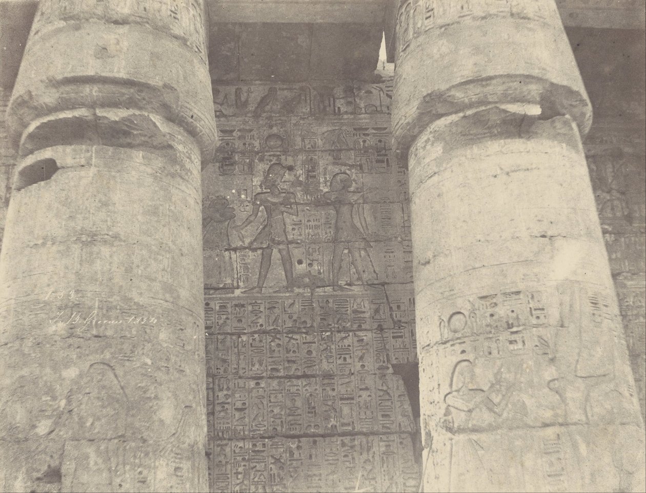 Medinet Habu, Ramses Méïamoun palota, bal oldali fal alkotó: John Beasly Greene