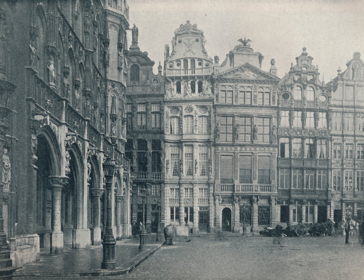 A Grand Place sarka, Brüsszel, Belgium, c1900 1914-1915 alkotó: John Benjamin Stone