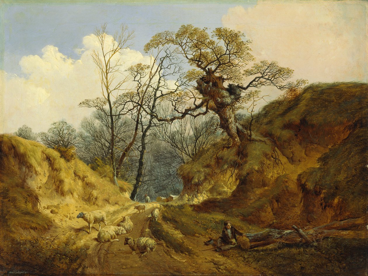 Crown Point, Whitlingham, Norwich közelében alkotó: John Berney Ladbrooke