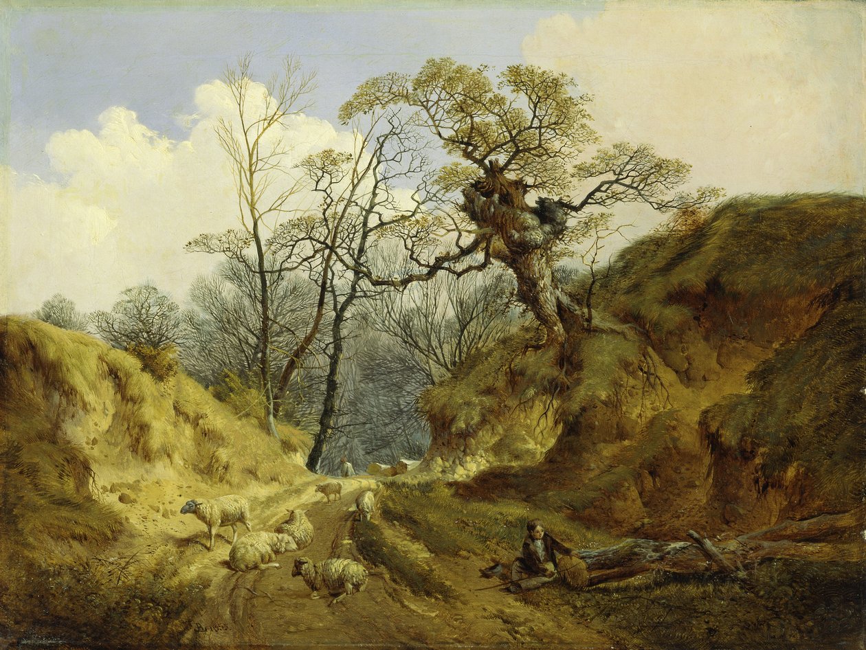 Crown Point, Whitlingham, Norwich közelében alkotó: John Berney Ladbrooke