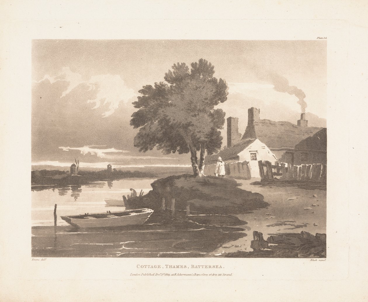 Víkendház, Temze, Battersea alkotó: John Bluck