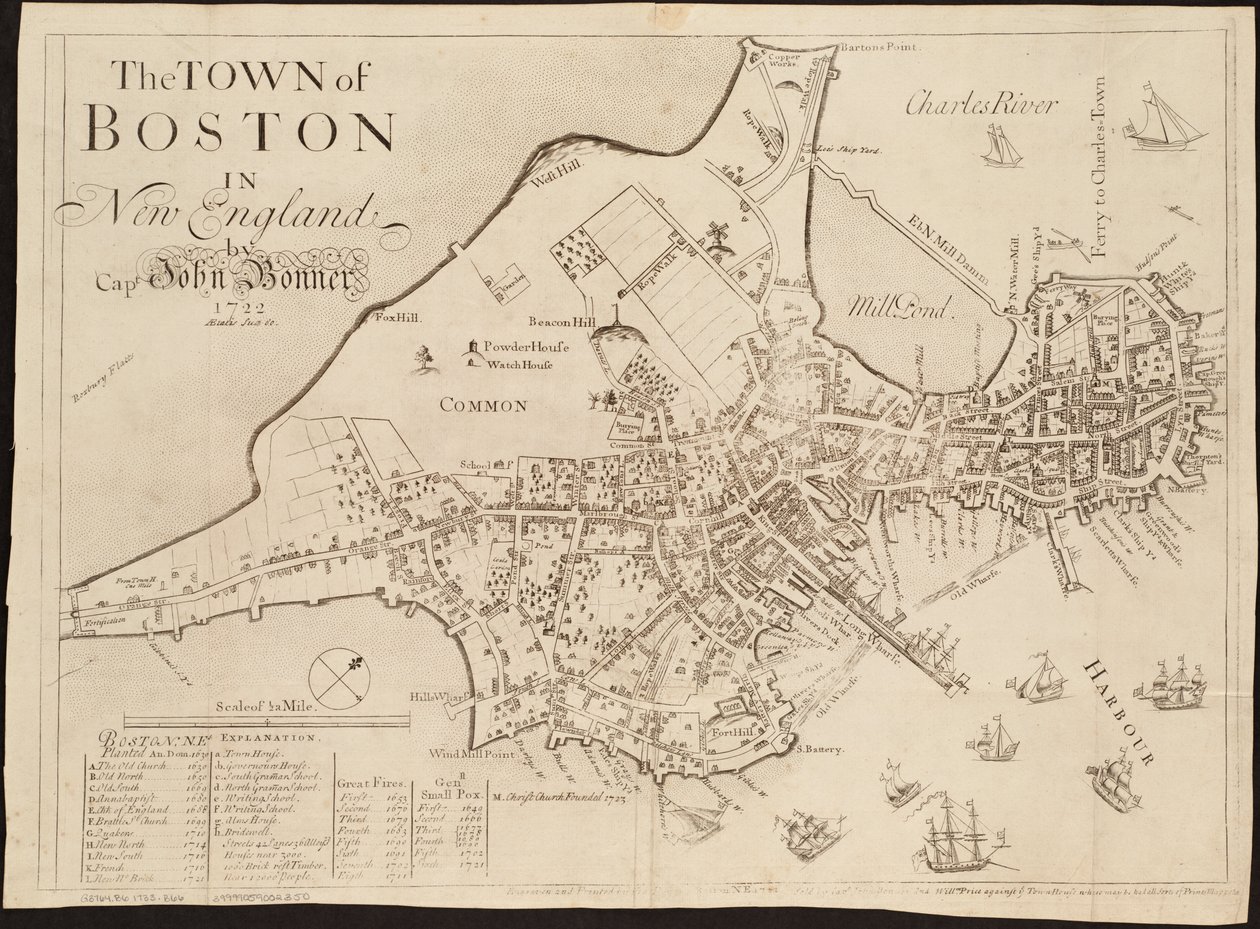 Boston városa Új-Angliában alkotó: John Bonner