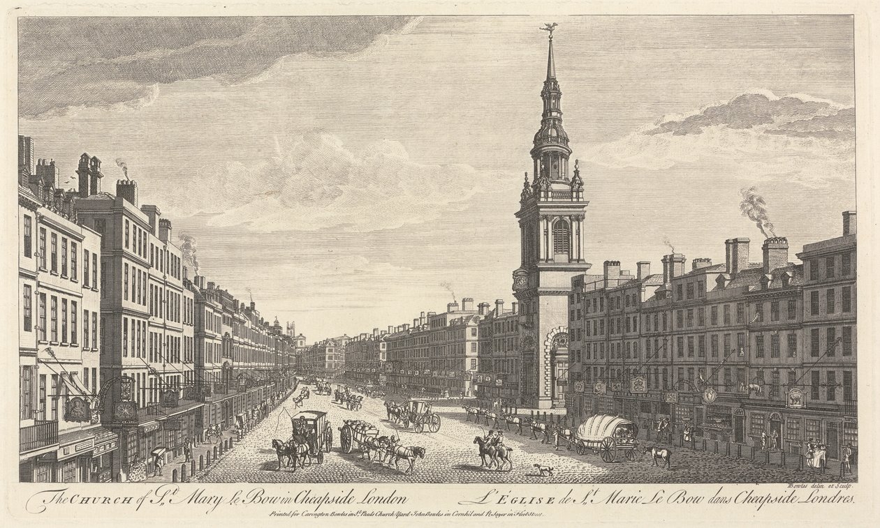 A St. Mary le Bow templom Cheapside Londonban alkotó: John Bowles