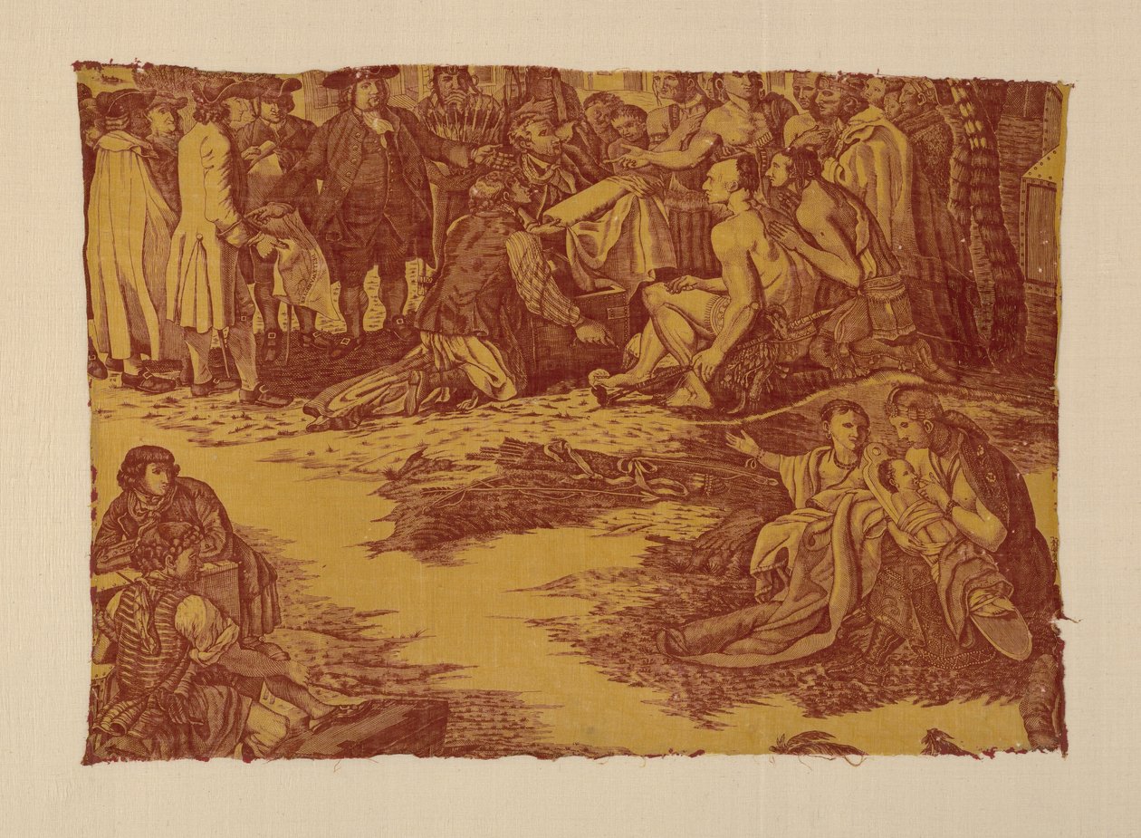"William Penn szerződése az indiánokkal" című töredék alkotó: John Boydell